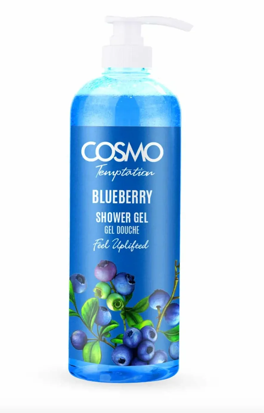 [COSMO-0027] Cosmo - Temptation Shower Gel (Blueberry) 1000ML