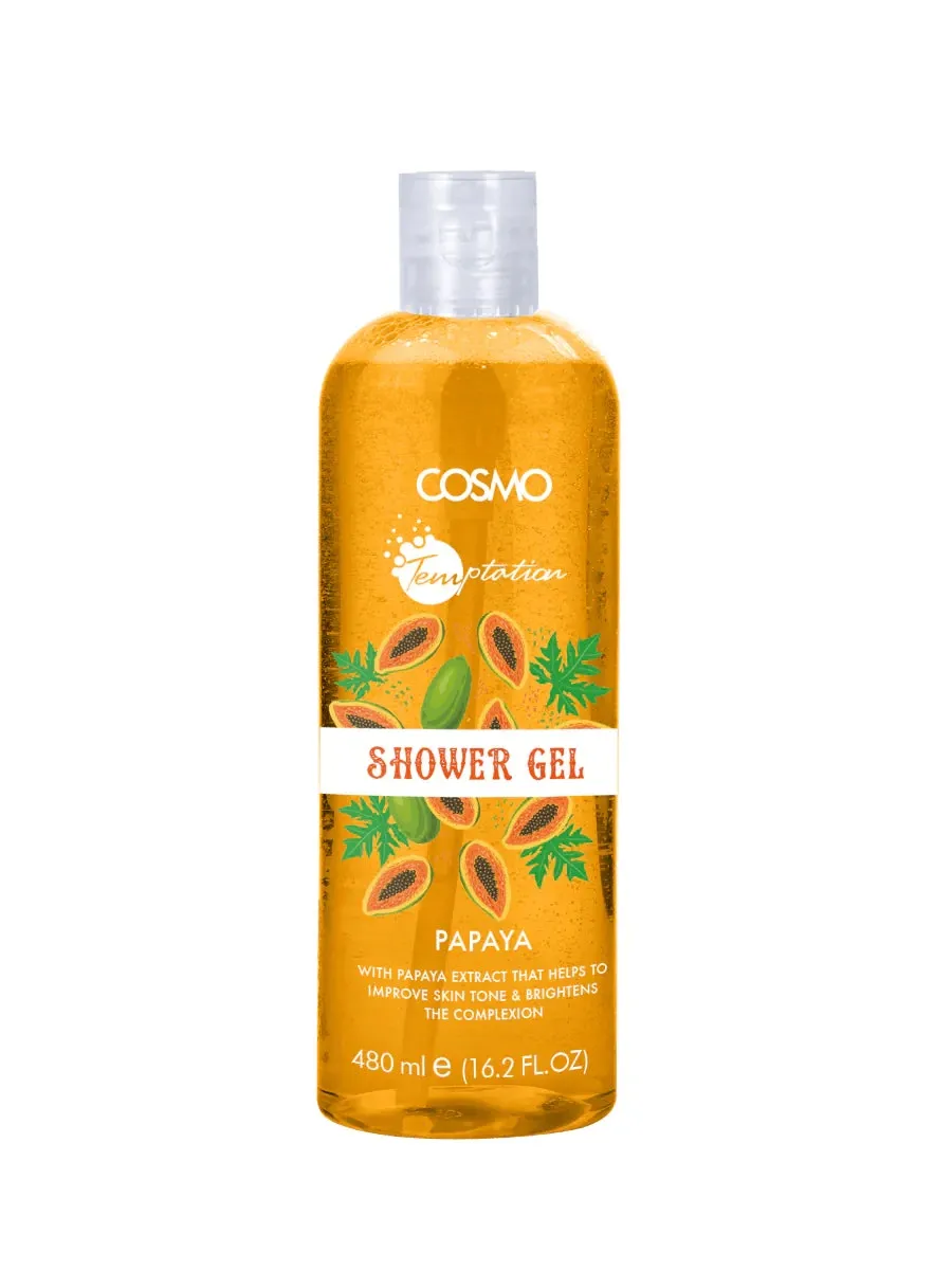 COSMO GEL (DOUCHE TROPICAL PAPAYA) 480ML
