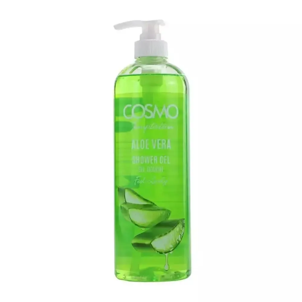 COSMO Temptation Shower Gel | Purifying Herbal Body Wash for All Skin Types (480ml, Aloe Vera)