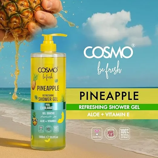 Cosmo Skin Care Be Fresh Pineapple Refreshing Shower Gel 1000ml