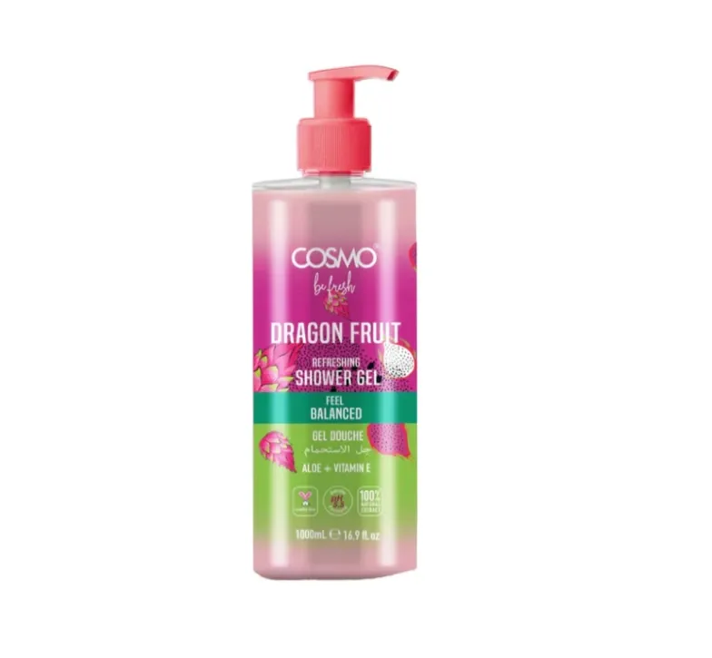 COSMO Be Fresh Body Shower Gel | Refreshing Hydration & Invigorating Scent for All Skin Types | 1000ml (Dragon Fruit)