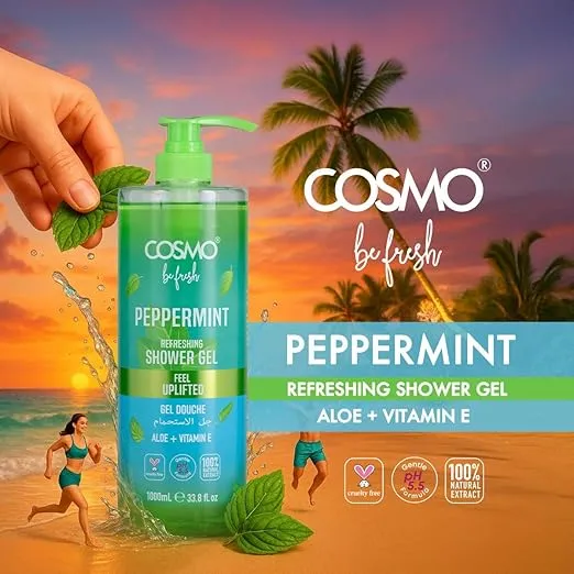 Cosmo Skin Care Be Fresh Peppermint Refreshing Shower Gel 1000ml