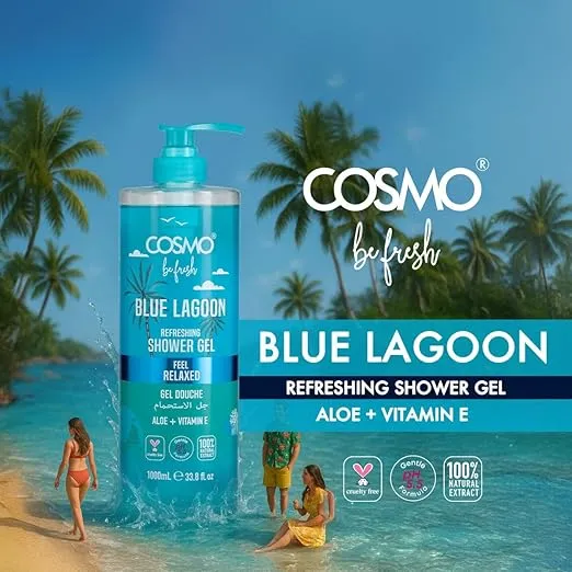 Cosmo Skin Care Be Fresh Blue Lagoon Refreshing Shower Gel 1000ml
