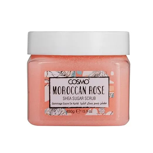 Cosmo Moroccan Rose Shea Sugar Scrub 450G