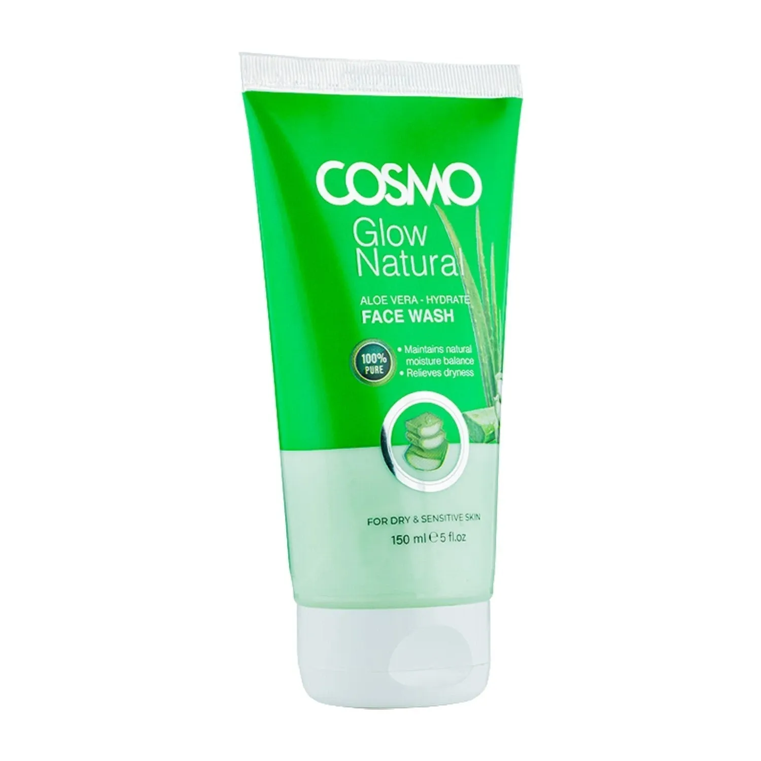Cosmo Aloe vera Glow Natural Face Wash 150ml