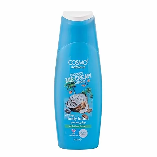 COSMO Delicious Coconut Ice Cream Sundae With Shea Butter Pure Hydration Body Lotion 400ml