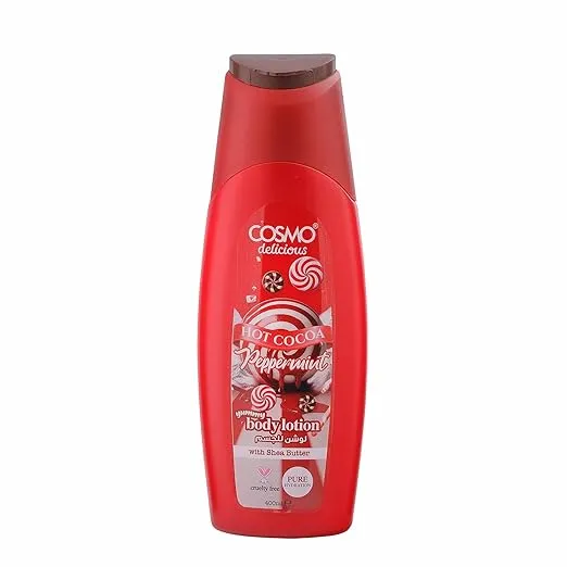 COSMO Delicious Hot Cocoa Peppermint With Shea Butter Pure Hydration Body Lotion 400ml