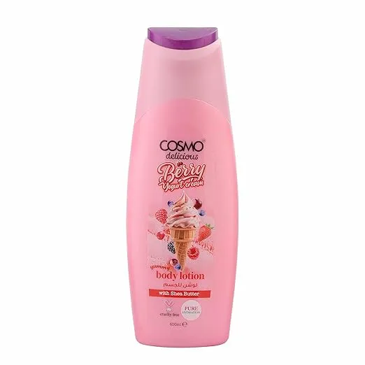 COSMO Delicious Berry Yogurt Cream With Shea Butter Pure Hydration Body Lotion 400ml