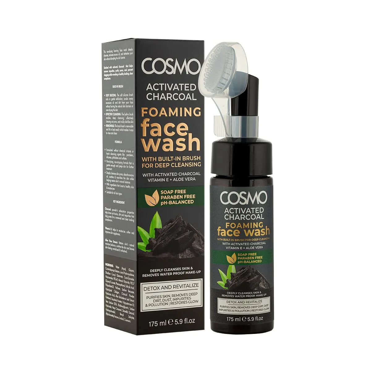 Cosmo Charcoal Foaming face wash 175ml