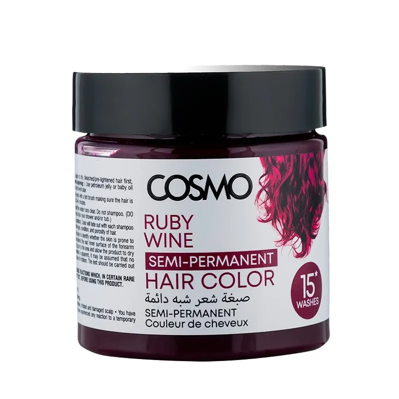 RUBY WINE SEMI PERMANENT HAIR COLOR CREAM