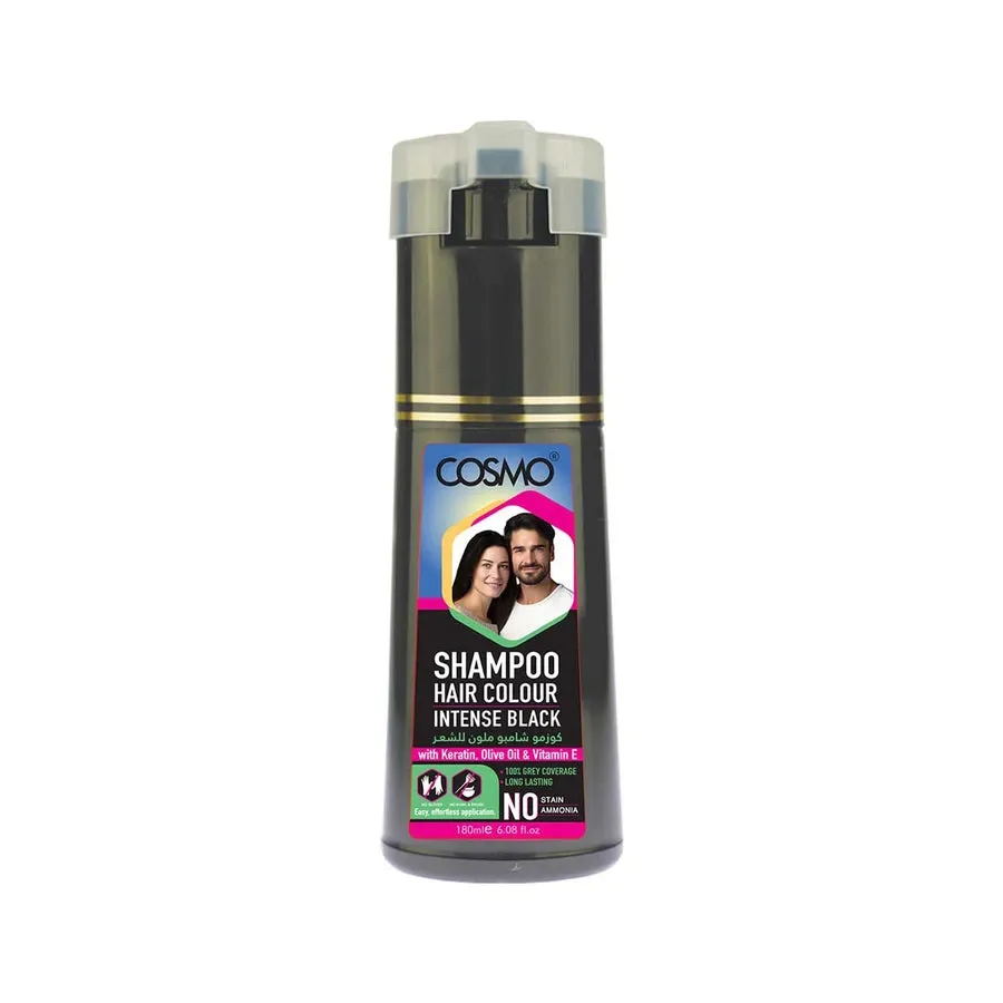 Cosmo - Hair Color Shampoo (Intense black) 180 ML