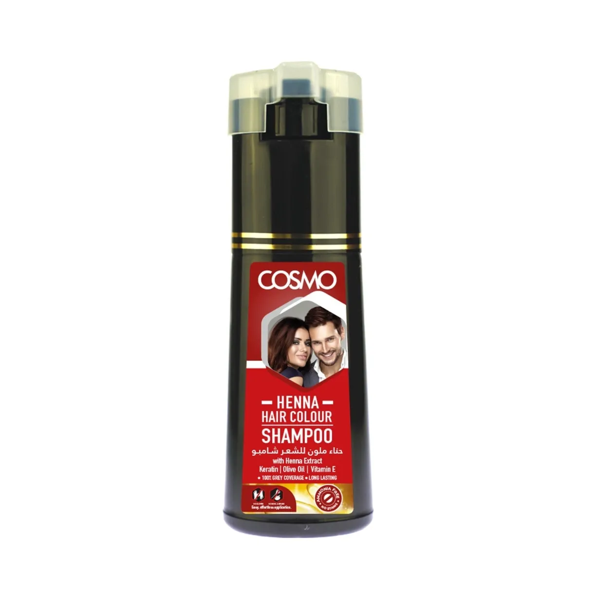 [COSMO-0008] Cosmo - Hair Color Shampoo (Henna) 180 ML