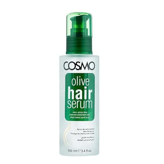 Cosmo Hair Serum Lightweight & Non-Greasy Control, Shine & Smoothness Hair Serum (Olive)100ml