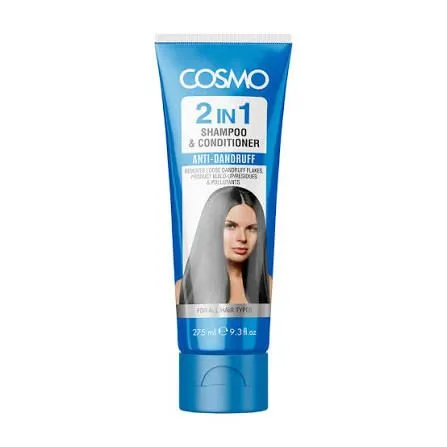 Cosmo 2 in 1 Shampoo and Conditioner for All Hair Types, Hair Care, Anti Dandruff For Men and Women (275ML)