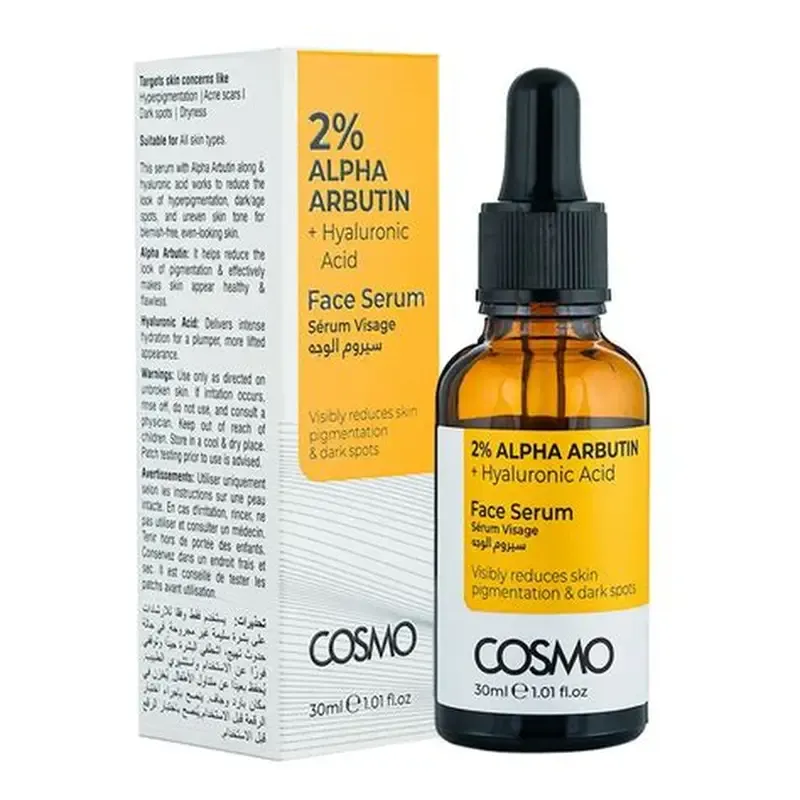 Cosmo Face Serum Alpha Arbutin 2% + Hyaluronic Acid Face Serum 30ml