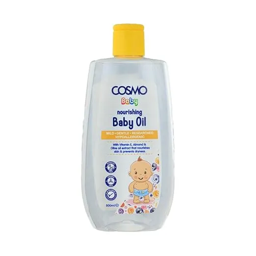 [COSMO-0261] Cosmo Baby Oil Nourishing & Moisturizing Formula for (All Skin Types) 500ML