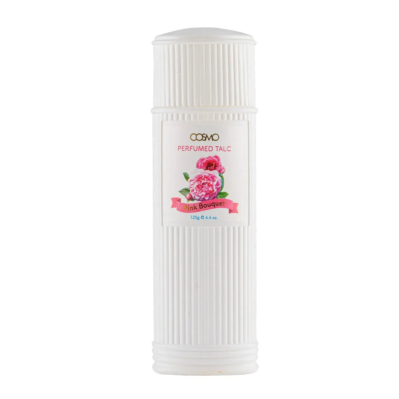 Cosmo Perfumed Talc Powder – Soft Floral Fragrance for All-Day Freshness and Silky Skin | Scented Powder for Smooth, Delicately Fragrant Skin - 125g (Pink Bouquet)